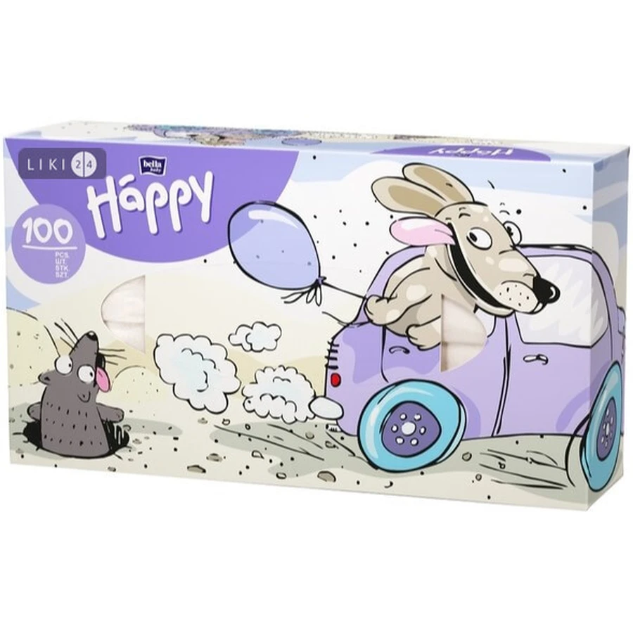 Платочки универсальные двухслойные bella baby happy а`100 собака №100: цены и характеристики